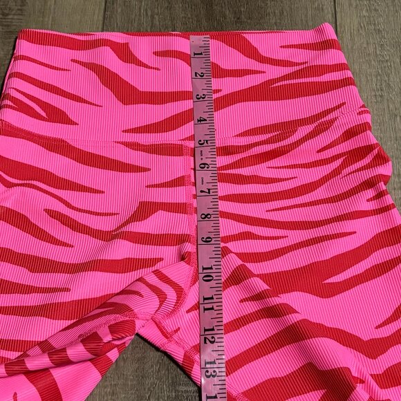 BEACH RIOT Ayla Ribbed High Rise Leggings Size Medium Pink - Picture 9 of 11